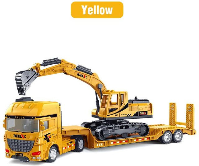 Linyi toy car Modellbau Fahrzeug Sattelschlepper Container Bagger, Lernspielzeug, ab 3 Jahre - Bild 1