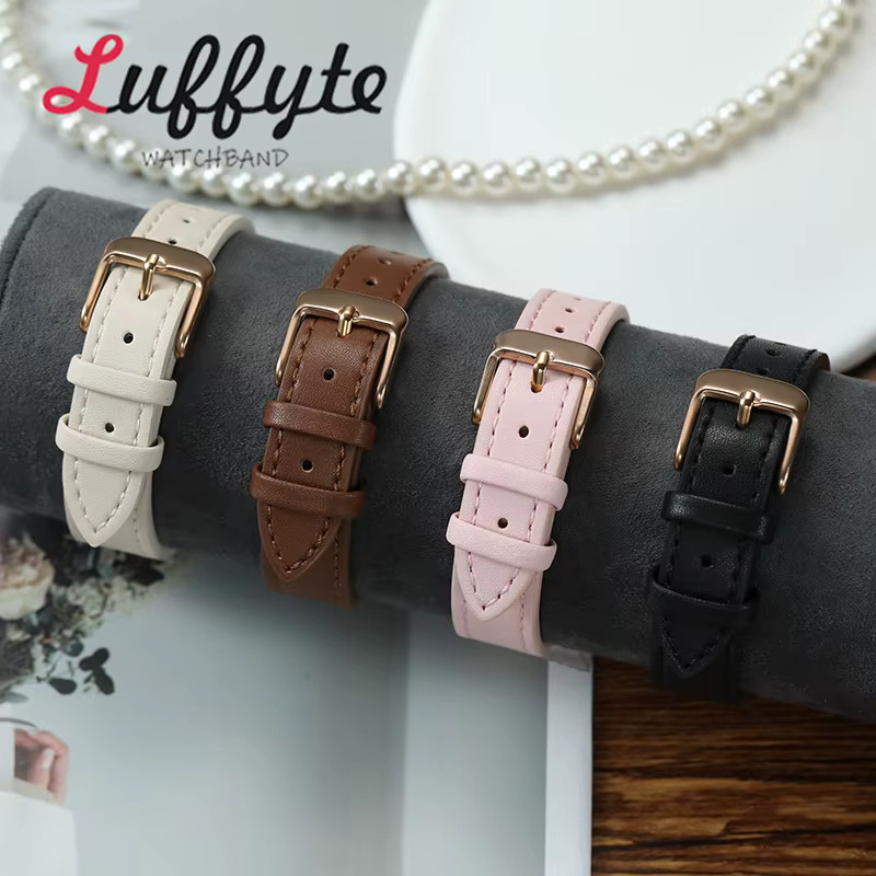 luffyte Uhrenarmband Leder, Unisex, Gold - Bild 2