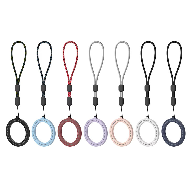WSSHE Magnetischer Handyhalter mit MagSafe-Kompatibilität, Fingerringständer und Lanyard-Schlüsselanhänger in Pink für iPhone und Xiaomi - Bild 4