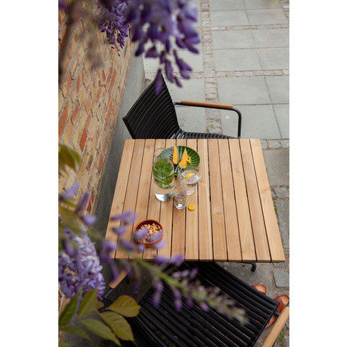 Cinas Gartenmöbelset Mood aus Teakholz in Schwarz und Anthrazit, 3-teilig mit 2 Sitzplätzen - Bild 2