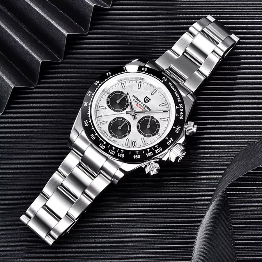 PAGANI DESIGN Chronograph, Quarz, Edelstahl, 40 mm, Herren, Saphirglas - Bild 2