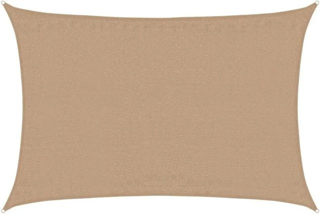vidaXL Sonnensegel aus HDPE in Taupe, B/T: 400 x 500 cm - Bild 1