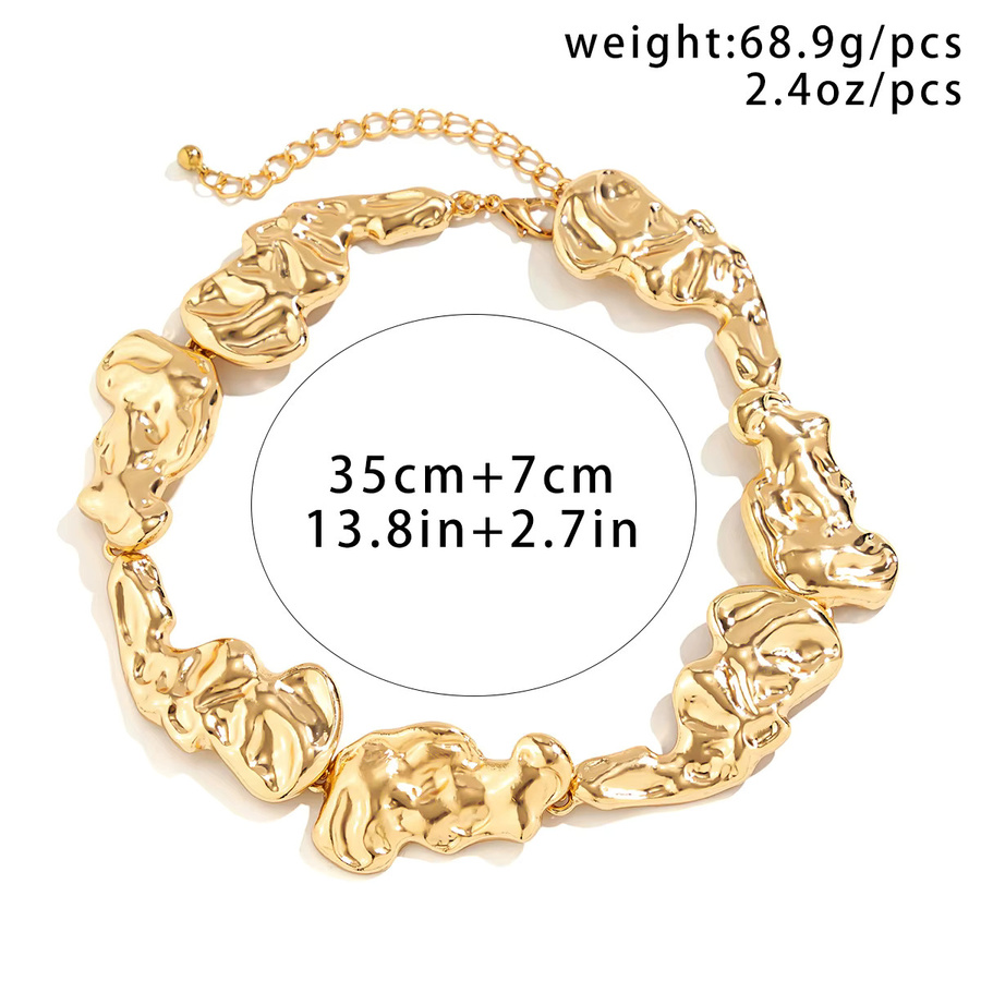 IngeSight.Z Choker Halskette, Metall, Gold, Damen, Vintage - Bild 2