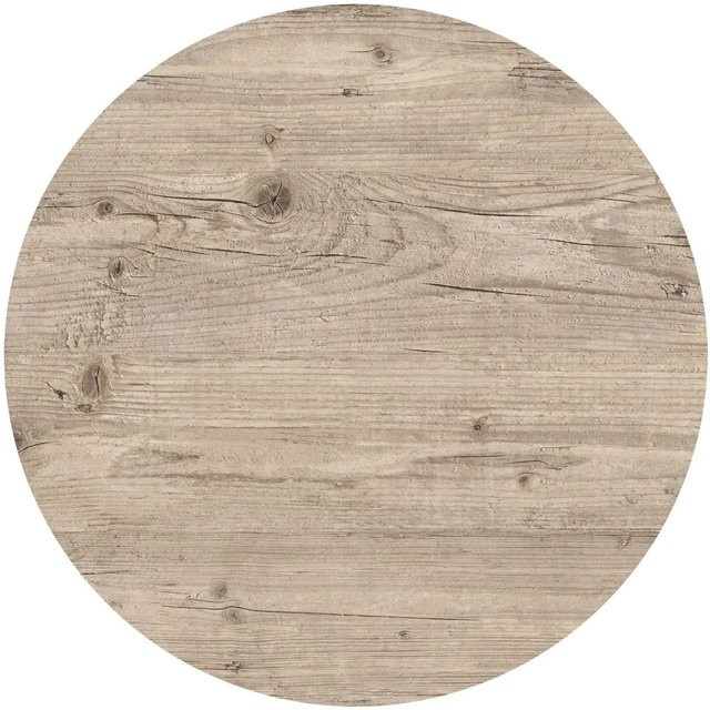 DELUKE Tischplatte JOANA Rund, Holz, Hellbraun, Durchmesser: 70 cm, Höhe: 3,5 cm - Bild 1