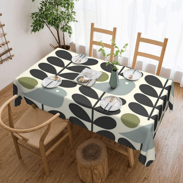 JMG Household Supplies Tischdecke Orla Kiely Abstraktes Design, Rechteckig, Mehrfarbig, Ölbeständig, B/T: 137 x 183 cm - Bild 1
