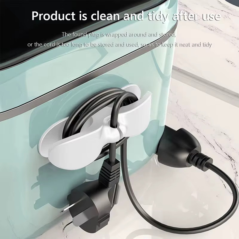 Kabel-Organizer Set aus Kunststoff für Küchengeräte in Multicolour zur Kabelmanagement-Lösung für Luftfritteusen und Kaffeemaschinen - Bild 3