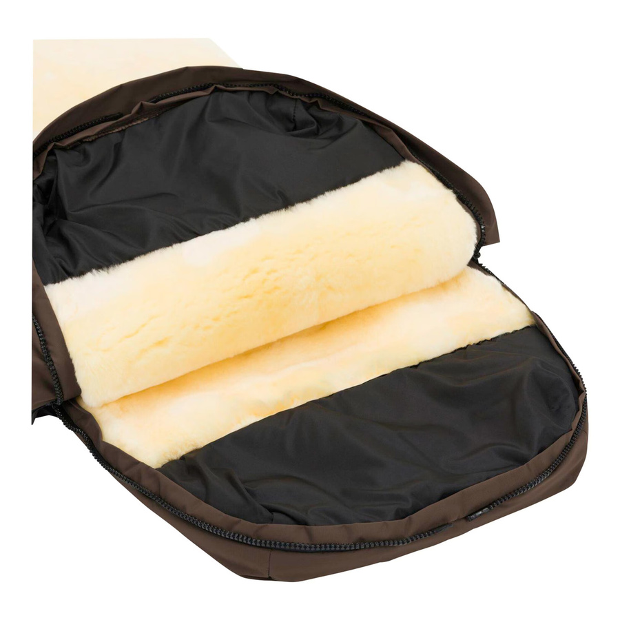 Babycab Winterfußsack Lille aus Lammfell für Kinderwagen und Buggy, braun - Bild 3