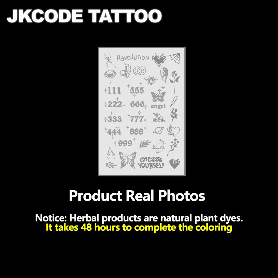 JKCODE TATTOO Temporäre Tattoos, Unisex - Bild 3