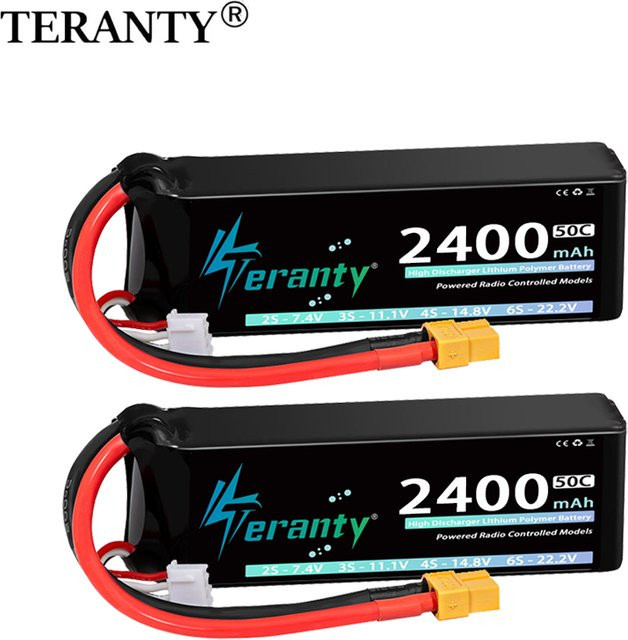 TERANTY Lipo-Akku 3S 2400mAh 11,1V 50C/100C Softcase mit T XT60 Stecker - Bild 1