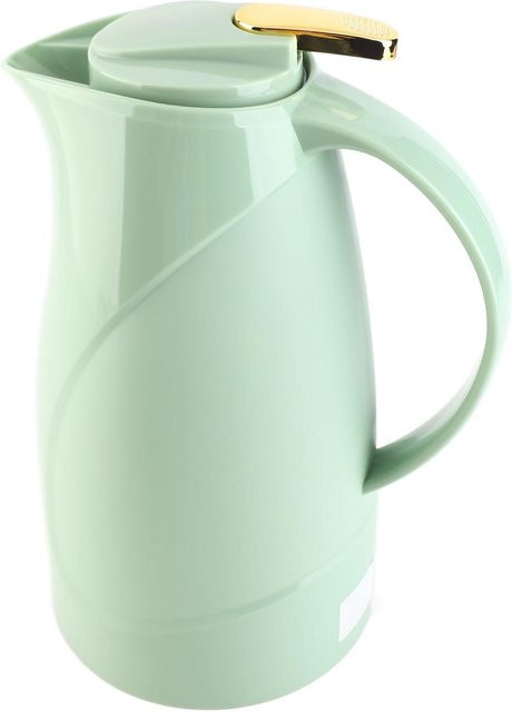 CosyHome Kaffee-Isolierkanne mit Glaseinsatz und Doppelwand, 1,6 l, Weiß - Bild 1