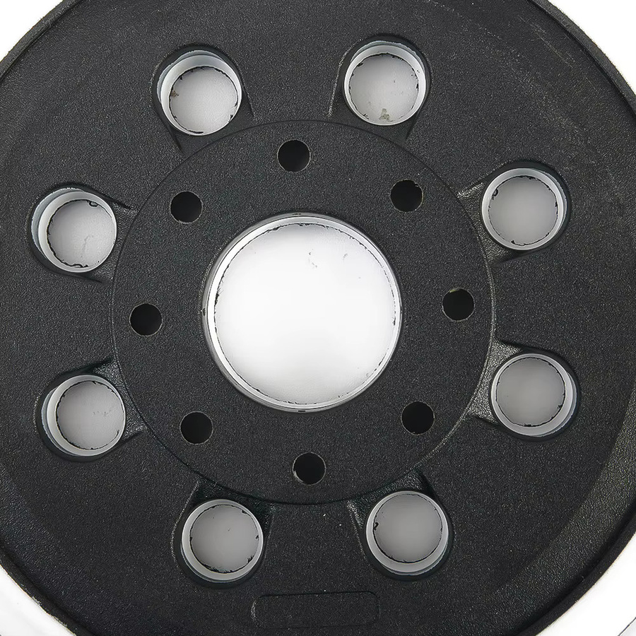 Bosch 8-Loch-Hakenschleifpad Stützteller für Exzenterschleifer GEX 125-1 AE und PEX 220 A, PEX 220 AE, Durchmesser: 125 mm, Schwarz - Bild 4