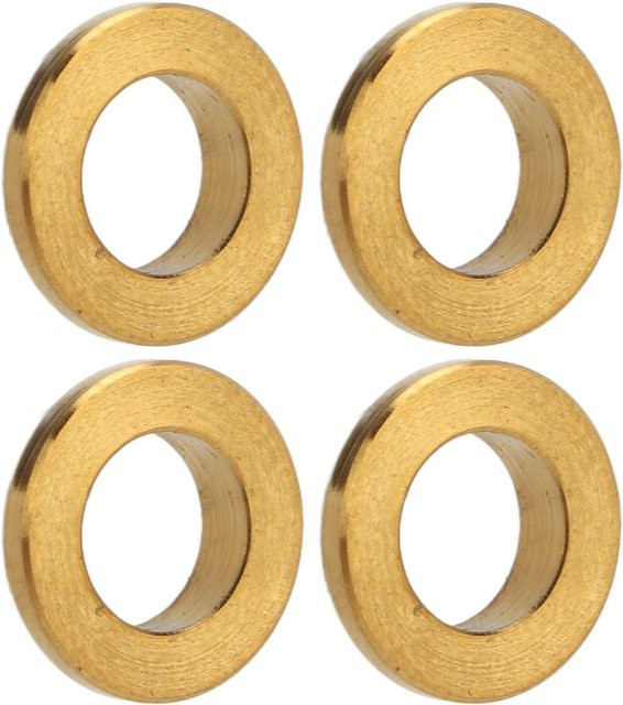 Igeteck 4er Set Fahrrad Abstandshalter aus Titanlegierung in Gold - Bild 1