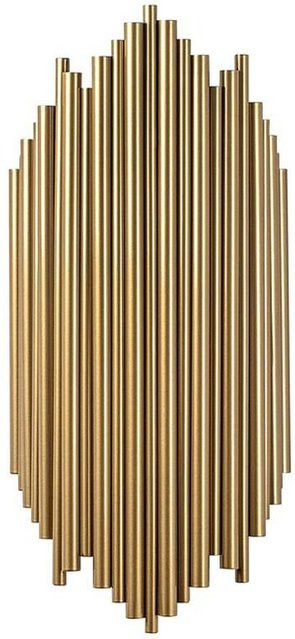 Opviq Wandleuchte Gold aus Metall mit E14 Fassung, B/H/T: 8 x 40 x 18 cm - Bild 1