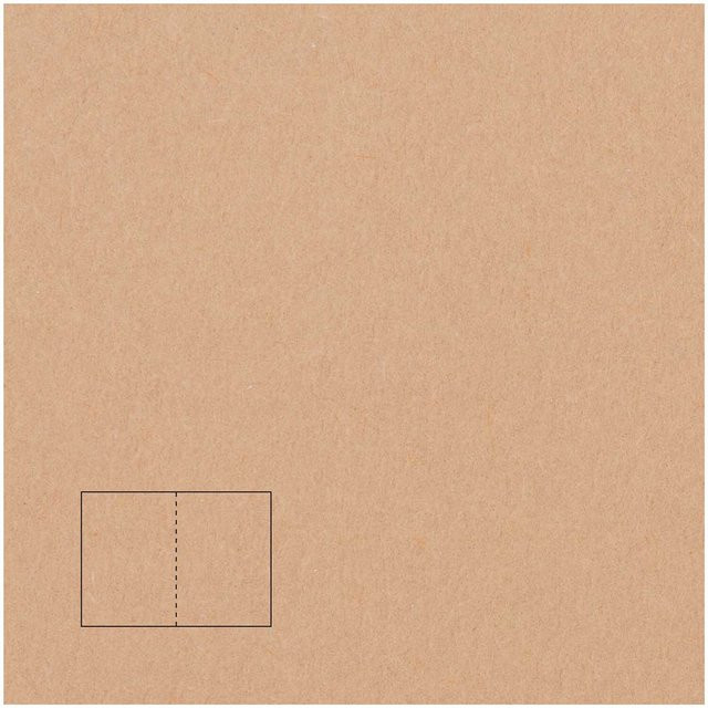 Rico Design Paper Poetry Klappkarten Essentials A6, 5 Stück, Cappuccino - Bild 1