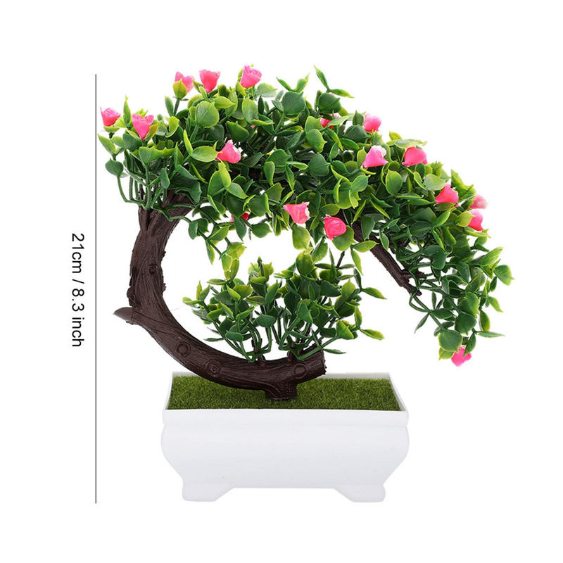 Künstlicher Bonsai von TOMTOP JMS als Topfpflanze zur Dekoration für dein Zuhause oder Büro in Mehrfarbig (Lila, Gelb, Rosa, Grün) - Bild 4