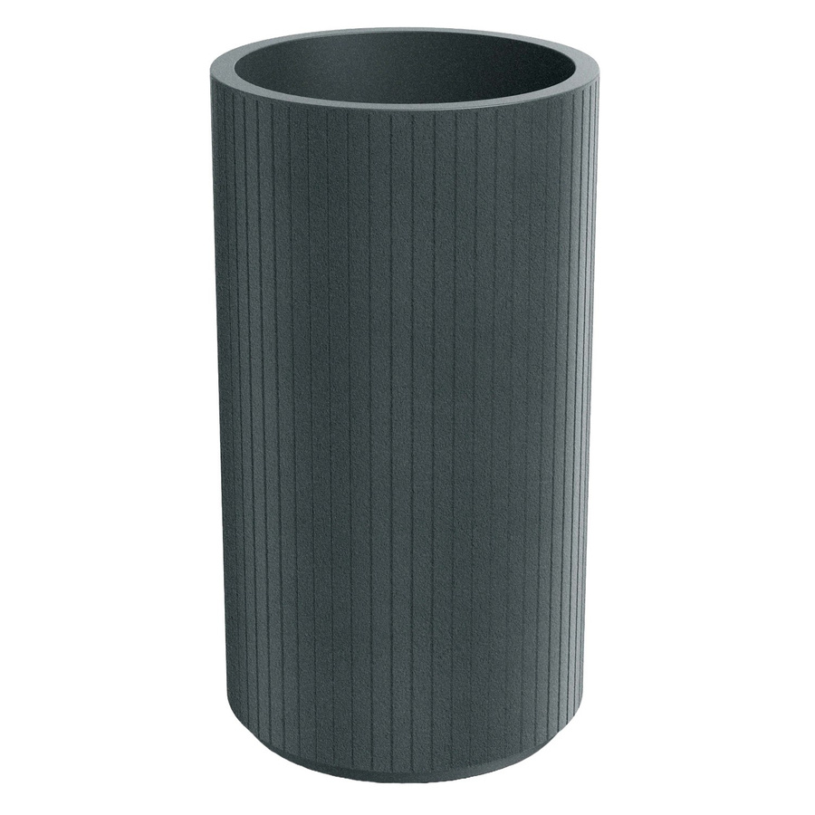 Prosperplast Blumentopf Coro modern gerippt in Graphit, Höhe: 70 cm, Durchmesser: 40 cm - Bild 2