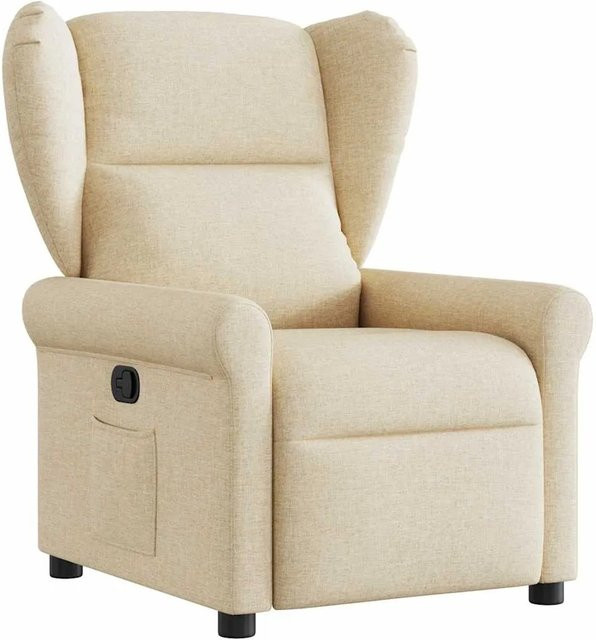 vidaXL Relaxsessel in Beige aus Stoff mit Armlehnen und integrierter Liegefunktion - Bild 1