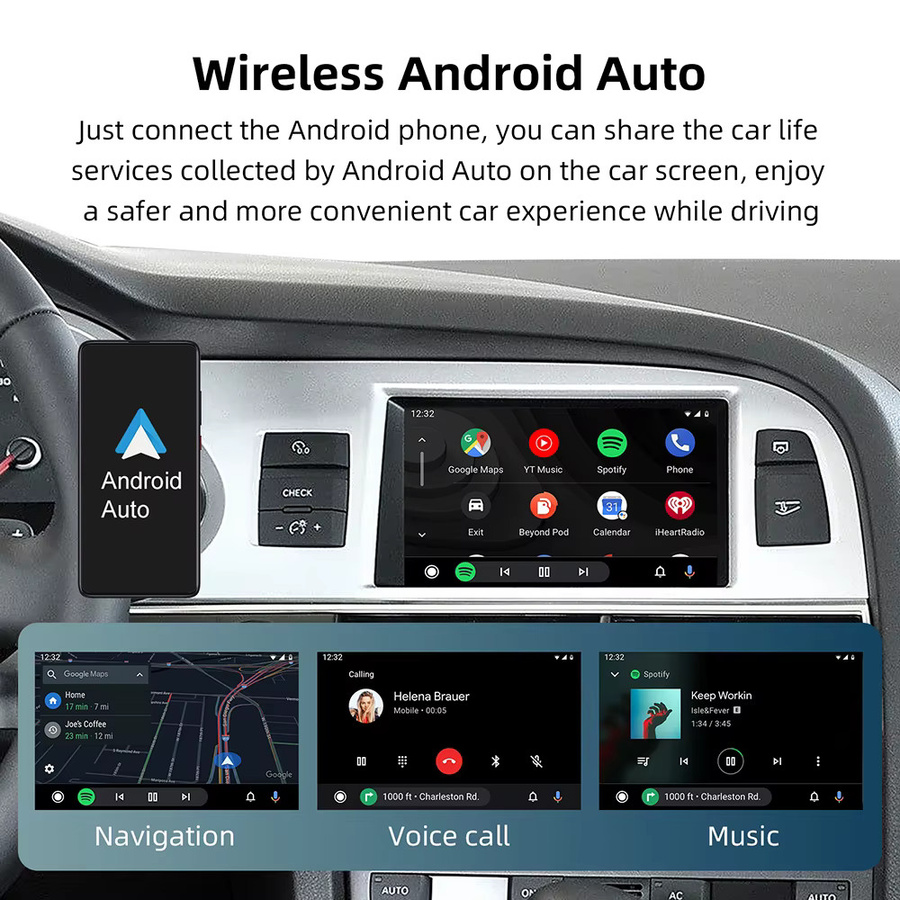 ANYFAR Wireless Carplay und Android Auto Modul für Audi A6 und Q7 mit MirrorLink, AirPlay und Rückfahrkamera Unterstützung in Schwarz - Bild 4