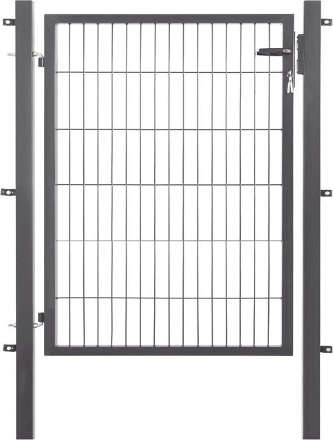 FLORAWORLD Einzeltor Schwingtor aus Metall in Anthrazit B/H: 100 x 120 cm - Bild 1