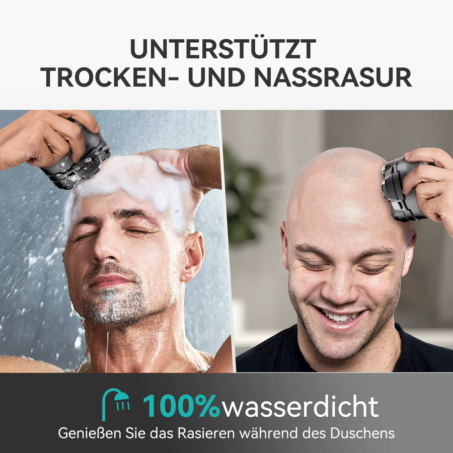 KENSEN Elektrorasierer für Herren, Nass-/Trockenrasierer, Schwarz - Bild 5
