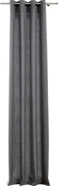 mydeco Ösenschal Verdunklung Grau B: 135 cm, H: 300 cm - Bild 1