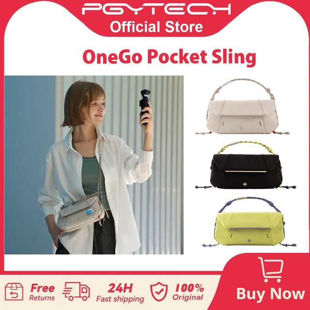 PGYTECH OneGo Pocket Sling Kameratasche in Grün für DJI Pocket 3 und Smartphones - Bild 1