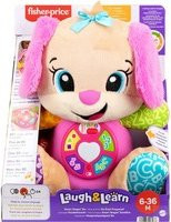 Fisher-Price Lernspaß Hundefreundin Kuscheltier Plüsch pink/hellbraun - Bild 1