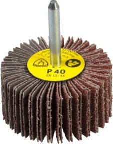 Klingspor Kleinschleifmop KM 613, Korn 60, Braun, B: 30 cm, T: 15 cm, H: 6 cm - Bild 1