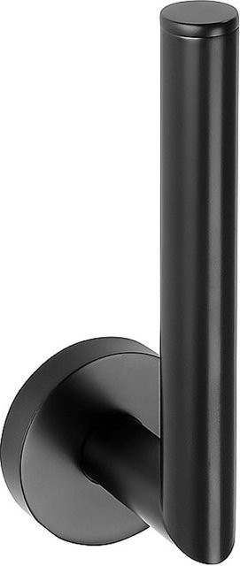 Brillantbad BARK Reservepapierrollenhalter aus Messing in Schwarz für Bad und WC, B/H/T: 5,5 x 16,5 x 6,5 cm - Bild 1