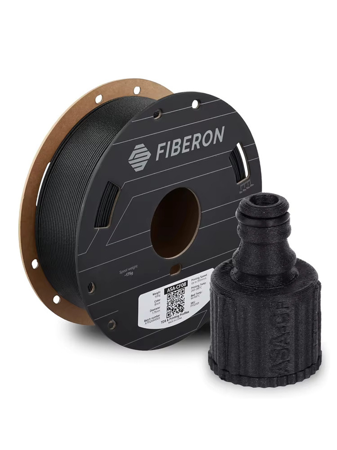 Polymaker Fiberon Serie Kohlefaser und Glasfaser verstärktes FDM 3D-Drucker Filament 1,75mm Schwarz 500g - Bild 4