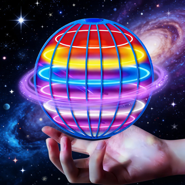 Haifeng Fliegender Ball, mit Lichtern, Rot, Bunt / Mehrfarbig - Bild 1