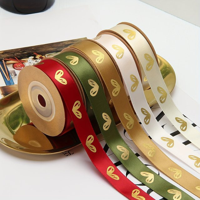 DUTRIEUX Satinband in Rot für Geschenkverpackungen, Blumen und DIY-Bastelarbeiten, 360 Zoll - Bild 1