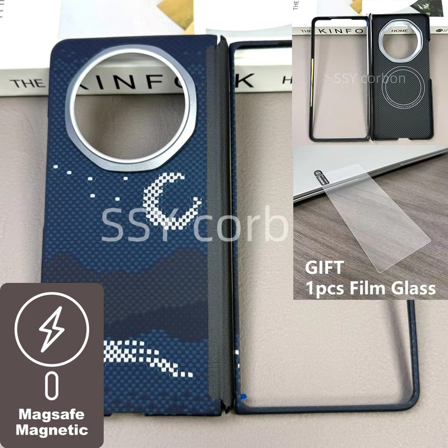 Honor Magic V6 Carbon-Hülle aus Kevlar-Aramid mit Magnetfunktion und Zentralachsen-Scharnier, ultra dünn und leicht - Bild 5