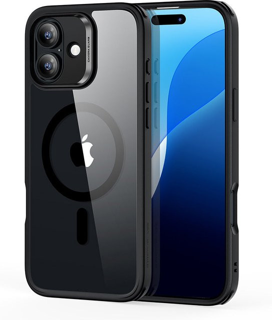 ESR Classic Hybrid MagSafe Schutzhülle für Apple iPhone 16 in Schwarz Transparent - Bild 1