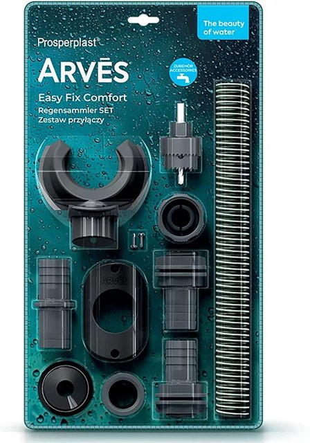 Arves Regensammler Easy Fix Comfort Set in Basalt Grau aus Kunststoff - Bild 1