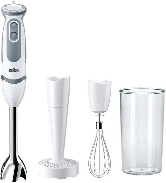 Braun Stabmixer MultiQuick 5 Vario MQ 5207 WH in Weiß-grau mit 1000W - Bild 1