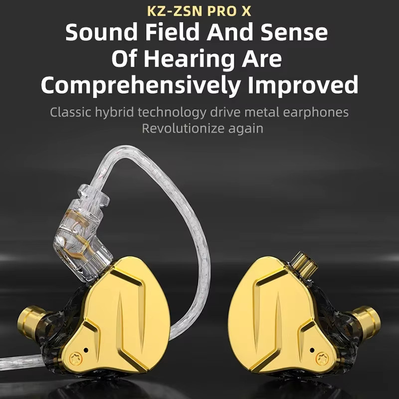 KZ ZSN PRO X Hybrid-In-Ear-Kopfhörer mit Metalldesign in Blau - Bild 3