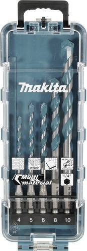 Makita E-16732 Universal-Bohrersortiment 5-teilig mit Carbide-Spitze für Metall, Stein, Beton, Holz und Mauerwerk, Multicolor - Bild 1