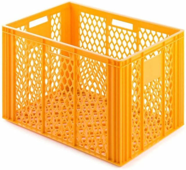 CHEFGASTRO Eurobehälter Bäcker- und Konditorenkasten Brötchenkiste, Gelb-Orange, H x B x T: 42,1 x 40 x 60 cm, 85 Liter - Bild 1