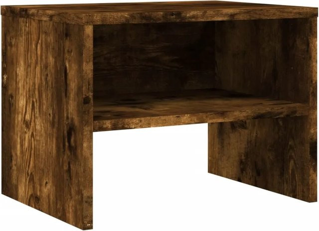 vidaXL Nachttisch aus Holzwerkstoff in Räuchereiche, Braun, B/T/H: 40 x 30 x 30 cm - Bild 1