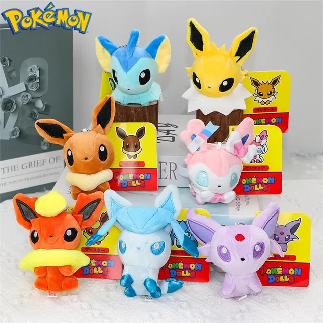 DUODUOBAO Pokémon Eevee Evolutions Plüsch-Schlüsselanhänger, Plüschpuppe - Bild 1