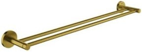 Grohe Doppel-Badetuchhalter Essentials, Farbe: Gold/Silber, gebürstet, Breite: 60 cm, Befestigung durch Schrauben - Bild 1