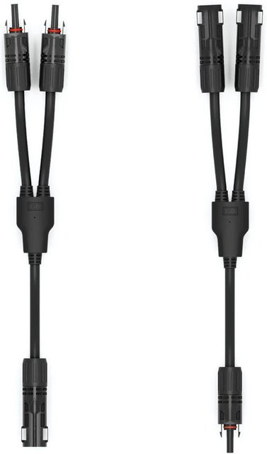 hb-digital Solar Stecker Verteiler Typ-Y 2-fach Solarkabel Verbinder in Schwarz - Bild 1