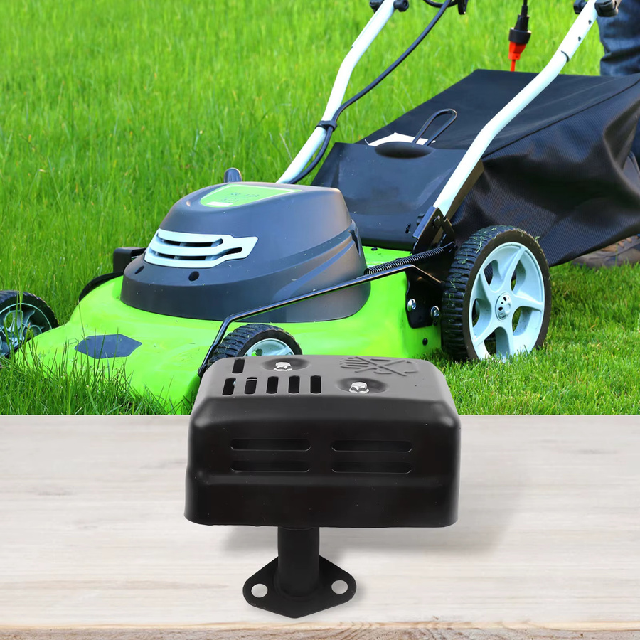 Schalldämpfer-Set für Honda Rasenmäher-Motoren GX120, GX140, GX160 und GX200 in Schwarz - Bild 3