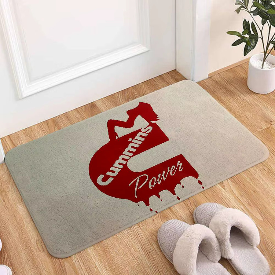 Rutschfeste A-CUMMINS Fußmatte mit Grafik-Design für Wohnzimmer, Eingangsbereich oder Loungebereich, B: 60 cm, T: 40 cm - Bild 3