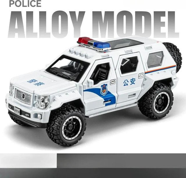 Qianzhibadun Lada 2106 Polizeiauto, Modellfahrzeug, 1:24, mit Licht und Ton, ab 14 Jahren - Bild 1