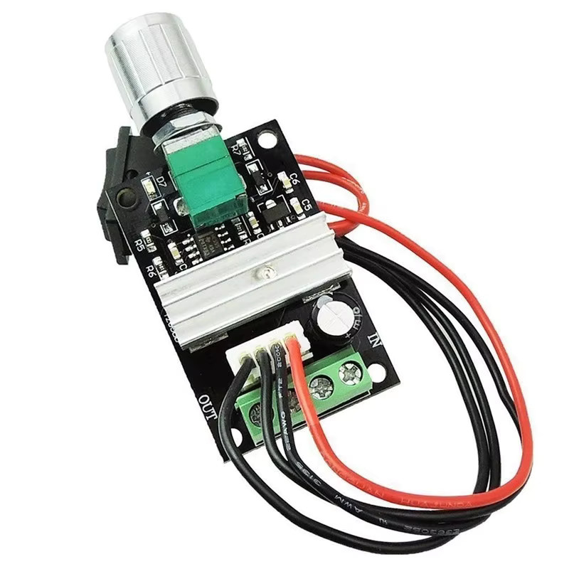 2er Pack DC Motor Drehzahlregler PWM mit Umkehrfunktion, 80W, Schwarz - Bild 4
