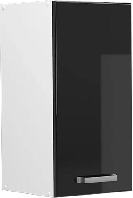 Vicco Hängeschrank R-Line Küchenschrank modern in Weiß und Schwarz Hochglanz - Bild 2