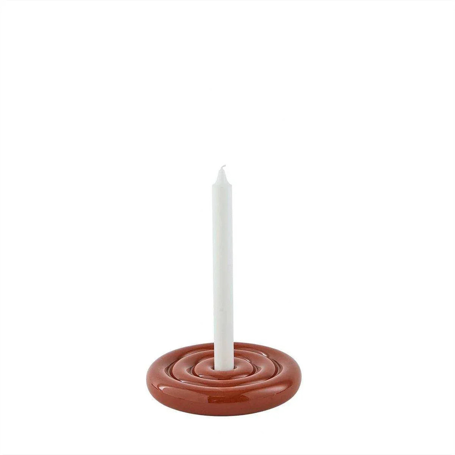 Oyoy Savi Keramik-Kerzenhalter braun Höhe: 17 cm - Bild 1