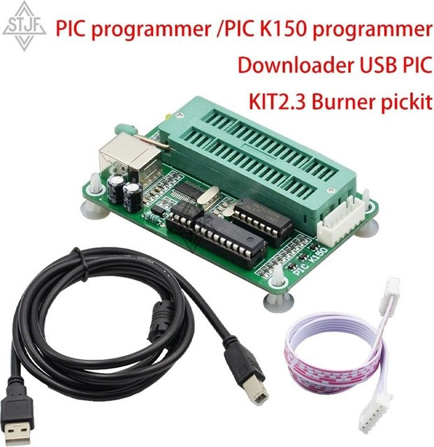 PIC K150 Mikrocontroller USB Automatischer Programmierer mit ICSP-Kabel in Grün - Bild 1